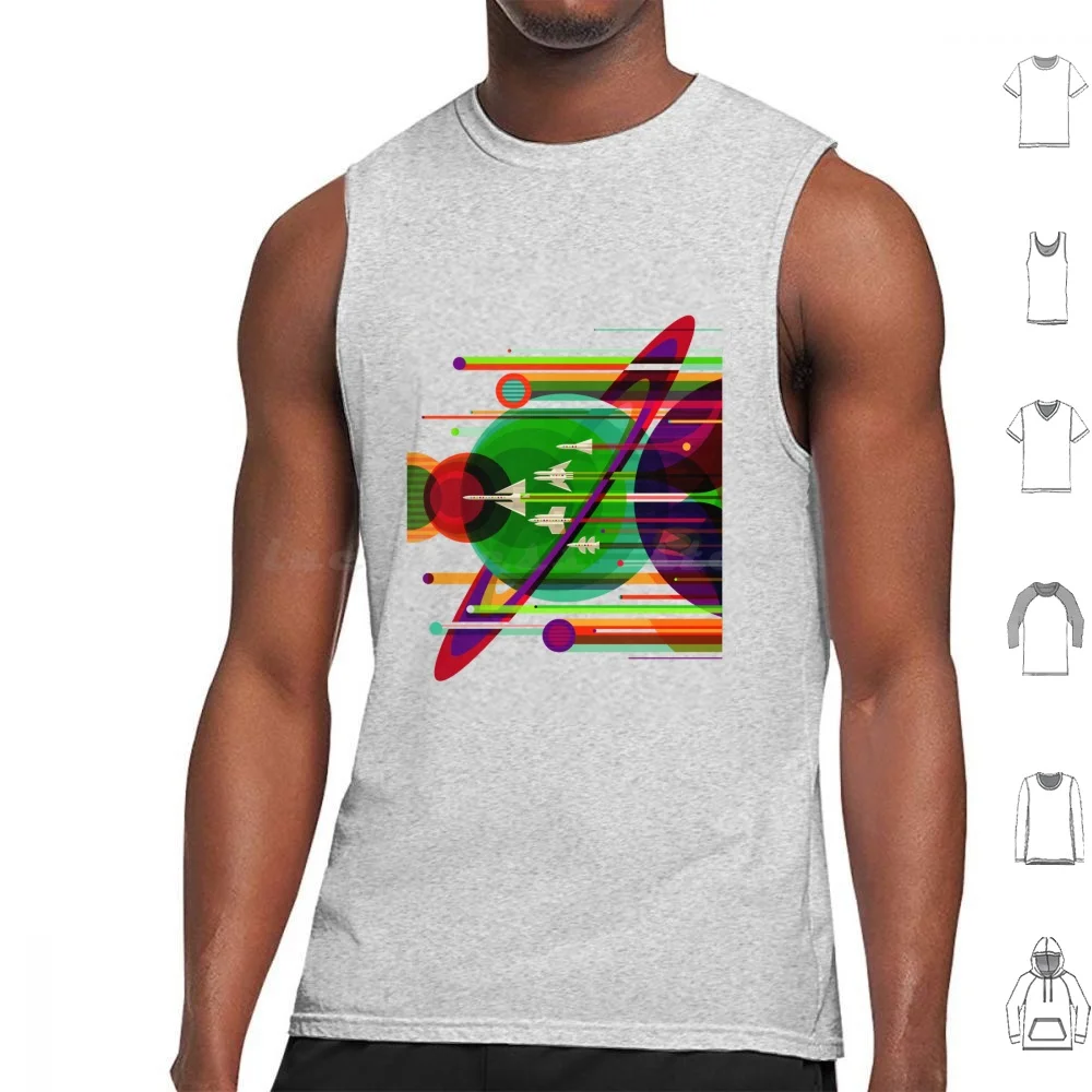 Chaleco The Grand Tour para hombres, mujeres y niños, gráfico de viaje de los años 50, astronauta de la escuela antigua, nave espacial terrestre, estrellas, sol, luna, explorador