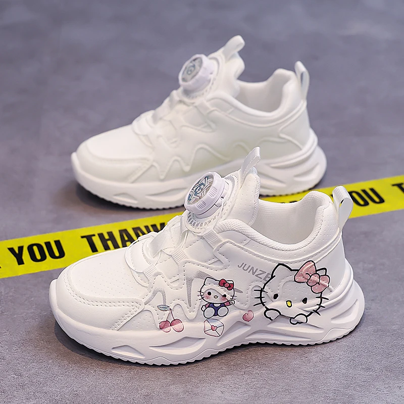 

Hello kitty girls Shoes sneakers for children Student Casual basketball shoes Kid Sneakers Running Fashion Sports Shoes