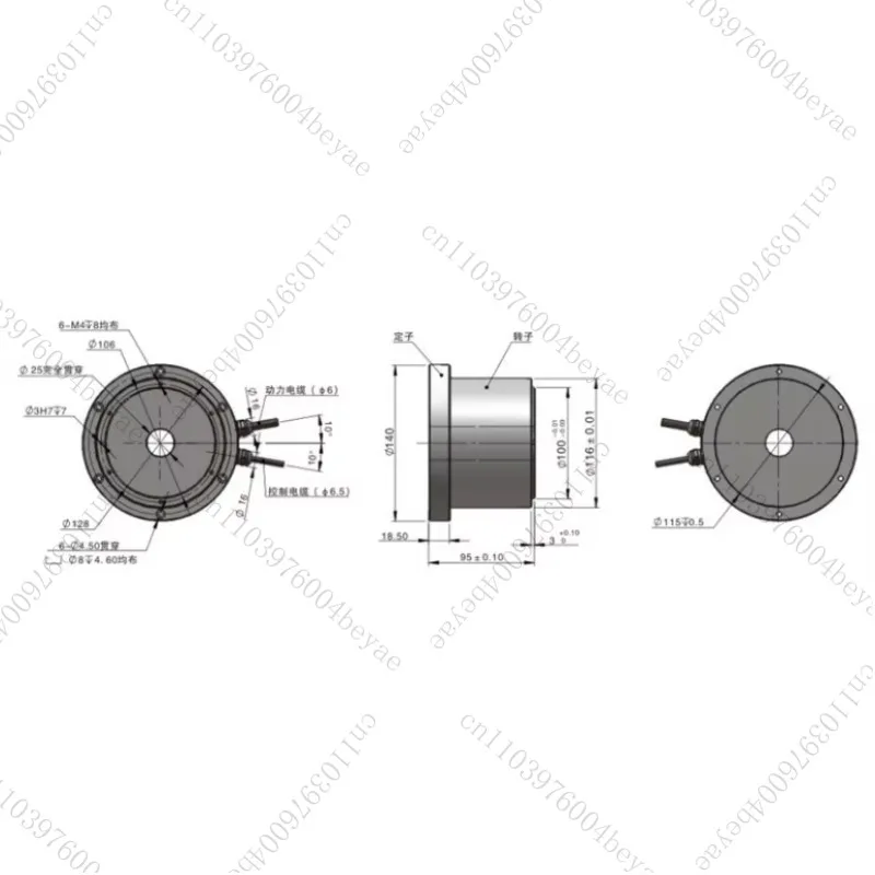 CNC milling machines and automation use high-torque hollow shaft direct drive motors