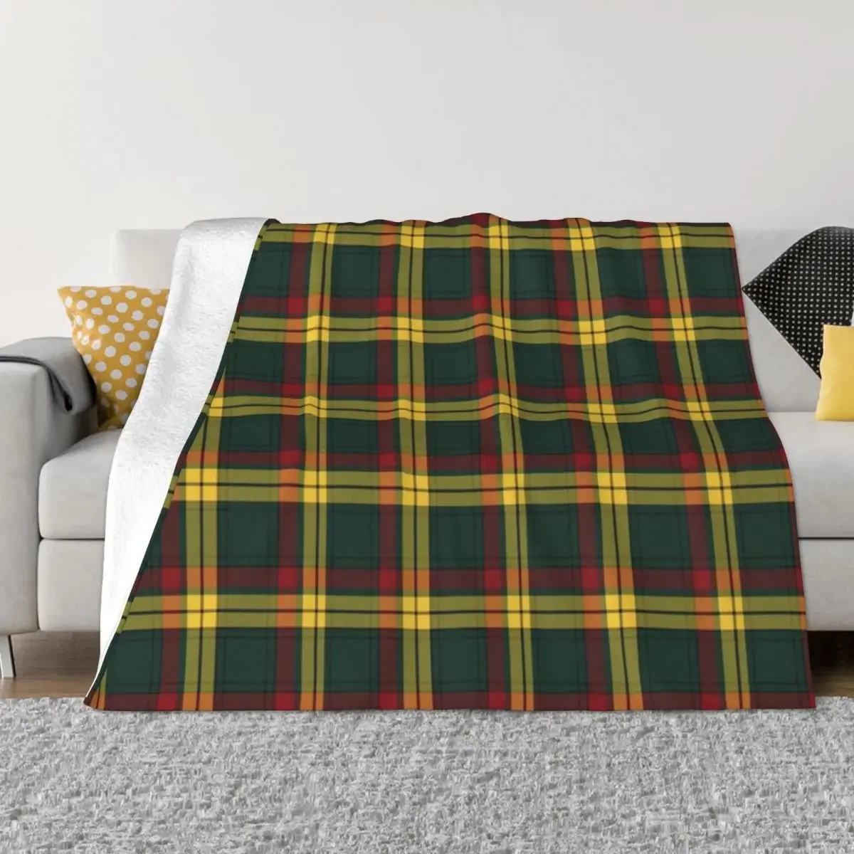 Clan MacMillan Tartan Throw Blanket heavy to sleep Retros Soft Plaid Picnic Blankets