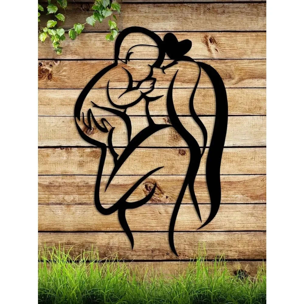 Elegant Metal Wall Art for Mom Sentimental Family Theme Modern Home Wall Decor Ideal Mother's Day Gift for Living Room