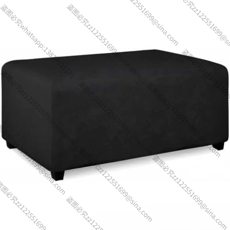 

Подходит для квадратного чехла на низкий табурет из ткани Оксфорд, защитный чехол, современный простой черный эластичный чехол для педали «все включено»