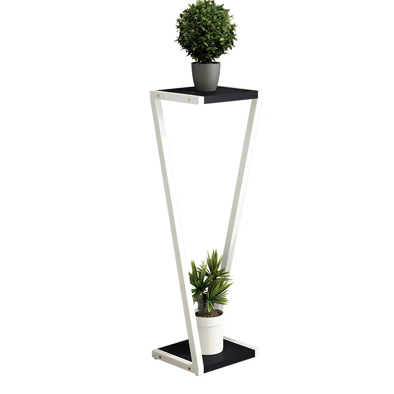 

*Wrought iron multi-layer indoor shelf household balcony flower stand