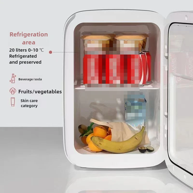 Frigorifero per auto da 10 litri, piccola refrigerazione a doppio scopo, scatola di riscaldamento e raffreddamento per cosmetici singoli con funzione display digitale