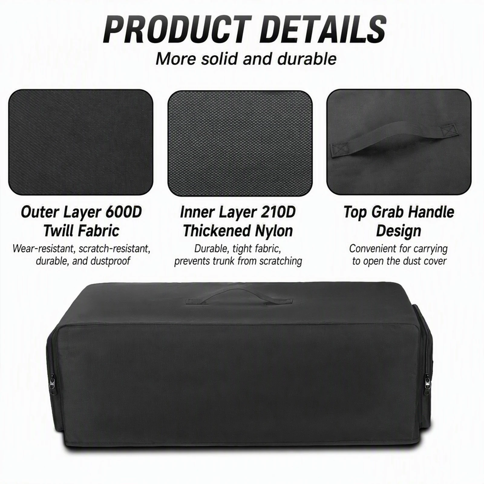 Amp Head Protective Bag for Peavey 6505 1992 Original 600D Nylon Guitar Dust Cover with Side Pockets - view 6