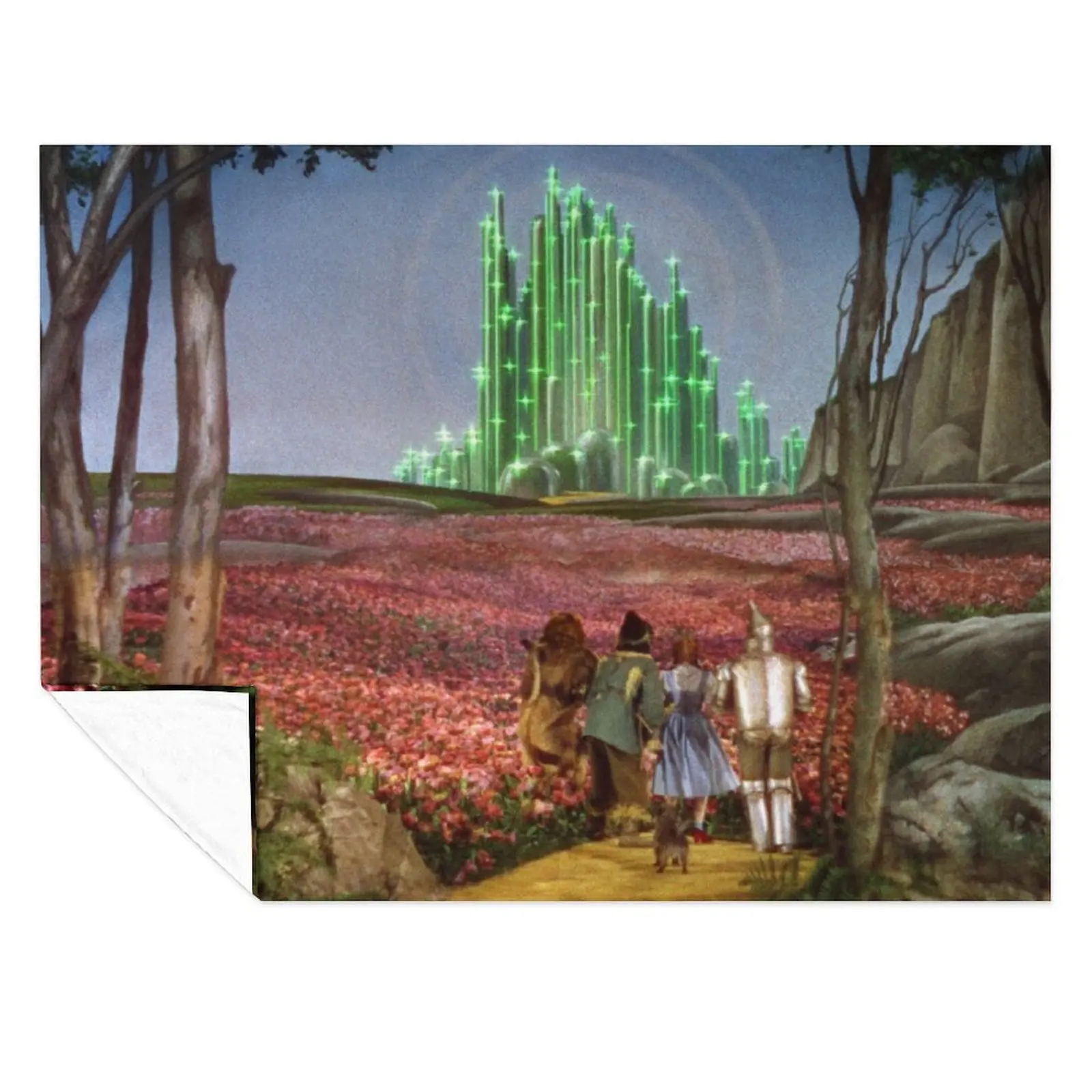 

The Wizard of Oz Emerald City Landscape Throw Blanket bed plaid Cute Plaid Decorative Sofas Blankets