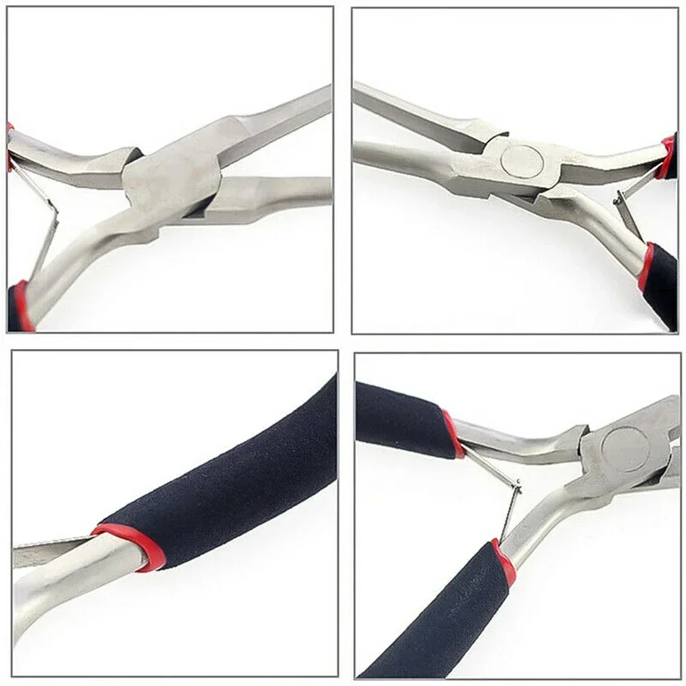 1pc Long Nose Plier Needle Nose Plier With Comfort Grip Handles Wire Pliers Maintenance Tool For Handmade Craft