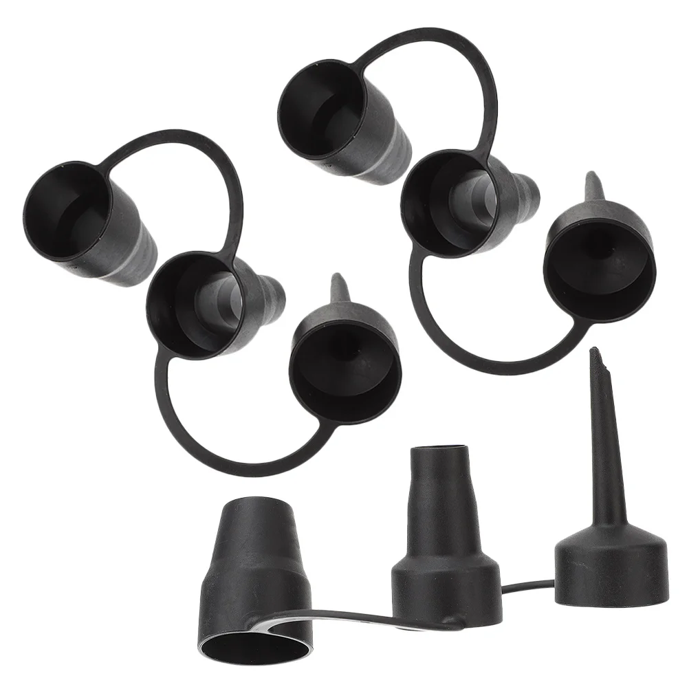 

3Sets Inflatable Air Pump Nozzles Plastic Bed Mattress Swimming Rings Boats Quick Effortless Portable Air Pump Attachments