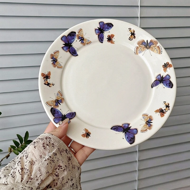 1pc Butterfly Dessert Cake Plate Ins Style Family Restaurant Fruit Pastry Display Plate Party