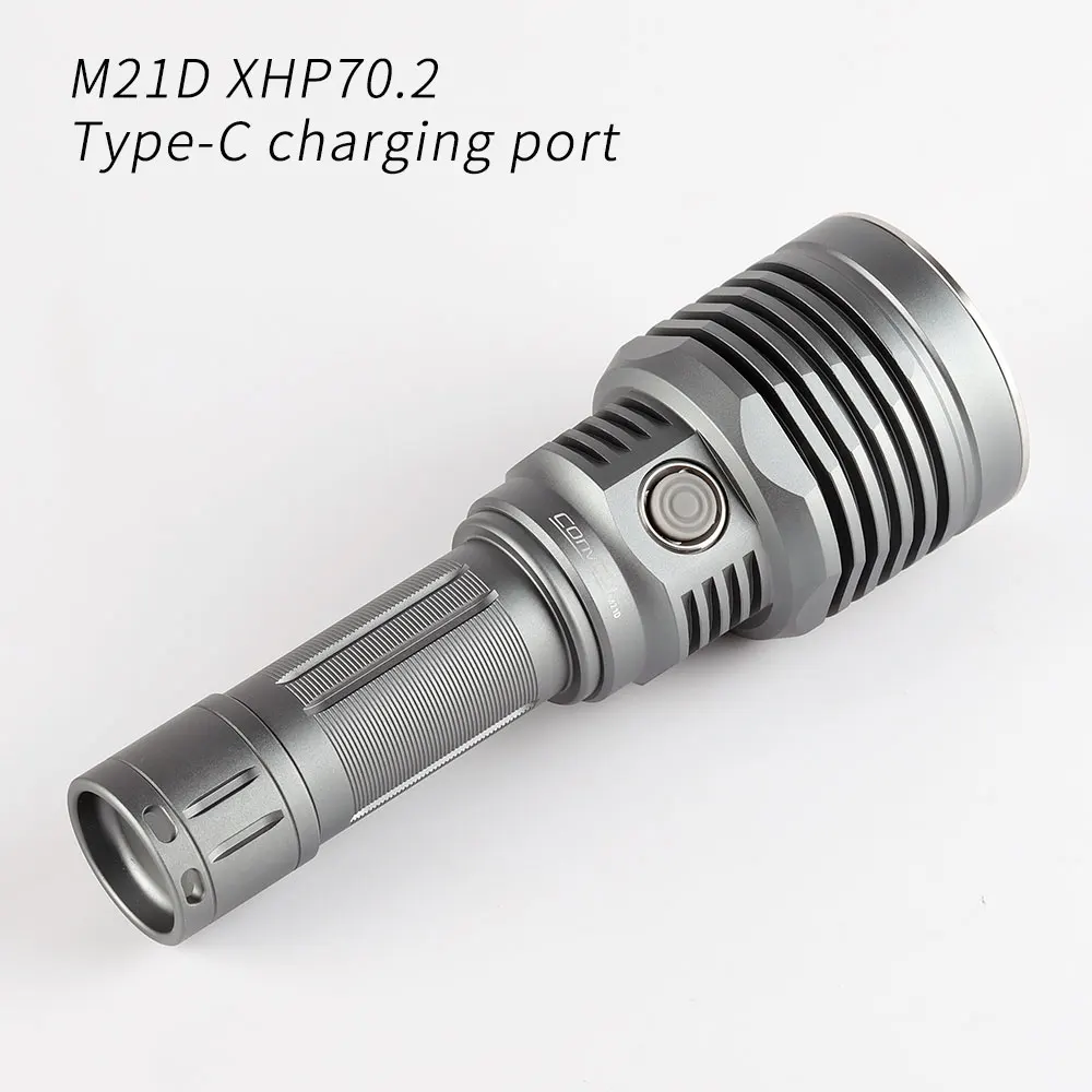 Convoy M21D with XHP70.2 LED Flashlight 21700 Type-C Charging Port Torch Camping Fishing Work Lantern EDC Latarka