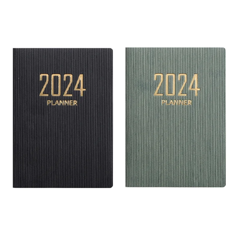 AED6-4Pcs 2024 Appointment Book & Planner - Jan. 2024 - Dec. 2024, Daily Hourly Planner 2024,Premium Paper