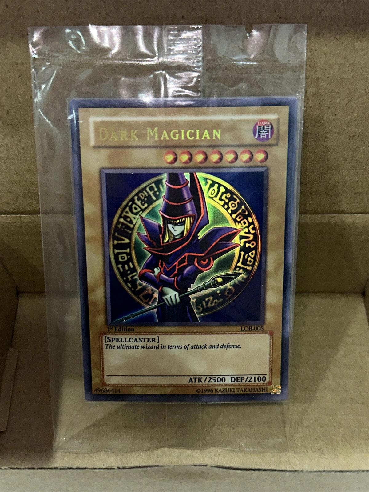 Yu-Gi-Oh TCG Dark Magician DARK MAGICIAN LOB-005 Magia Series Kindergeschenksammlung Brettspiel Spielzeugkarte (nicht original)