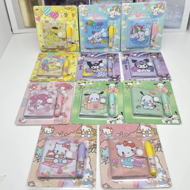 น่ารัก Sanrio Kuromi โน้ตบุ๊คอะนิเมะการ์ตูน Cinnamoroll My Melody Kawaii เด็กเครื่องเขียนโรงเรียนนักเรียนวันหยุดของขวัญ