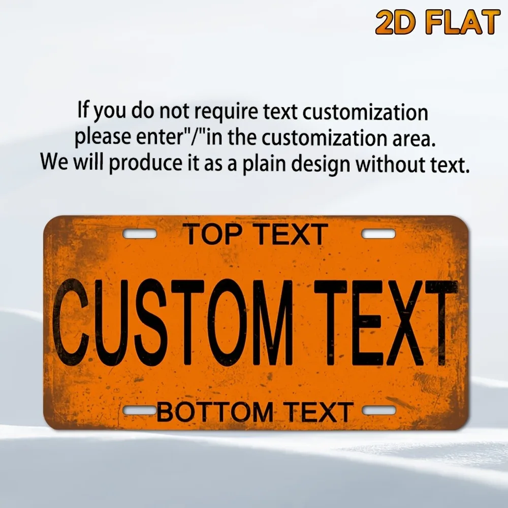 CIFbuy Custom 2D Flat Decorative Sign Plaque 12X6 Inch Personalized Text Home Bedroom Porch Bar Wall Decor Only Gift