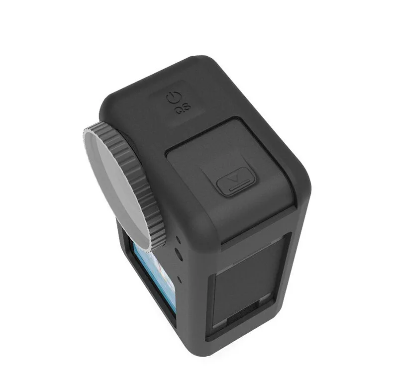 For DJI Osmo Action 3 4 5Pro Accessories Case Rubber Silicone silica gel Housing Protector Soft + Lens Cap For DJI Action Camera