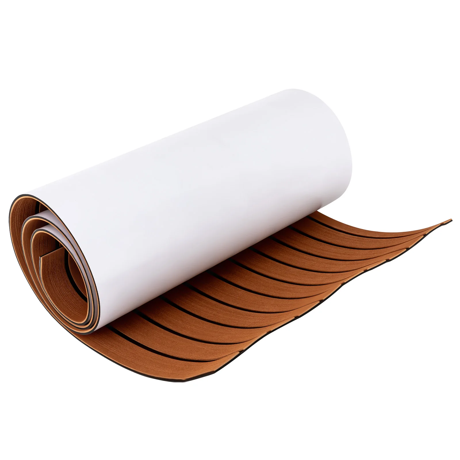 240*60cm EVA Foam Boat Flooring Decking Sheet Faux Teak Marine Carpet Cooler Tops Seats Non-Slip Self Adhesive Flooring Material