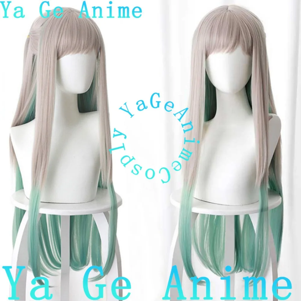 Yashiro Nene Cosplay Wig Wavy Gradient Character Wig Anime Games Halloween Carnival Party Synthetic Heat Resistant Hair