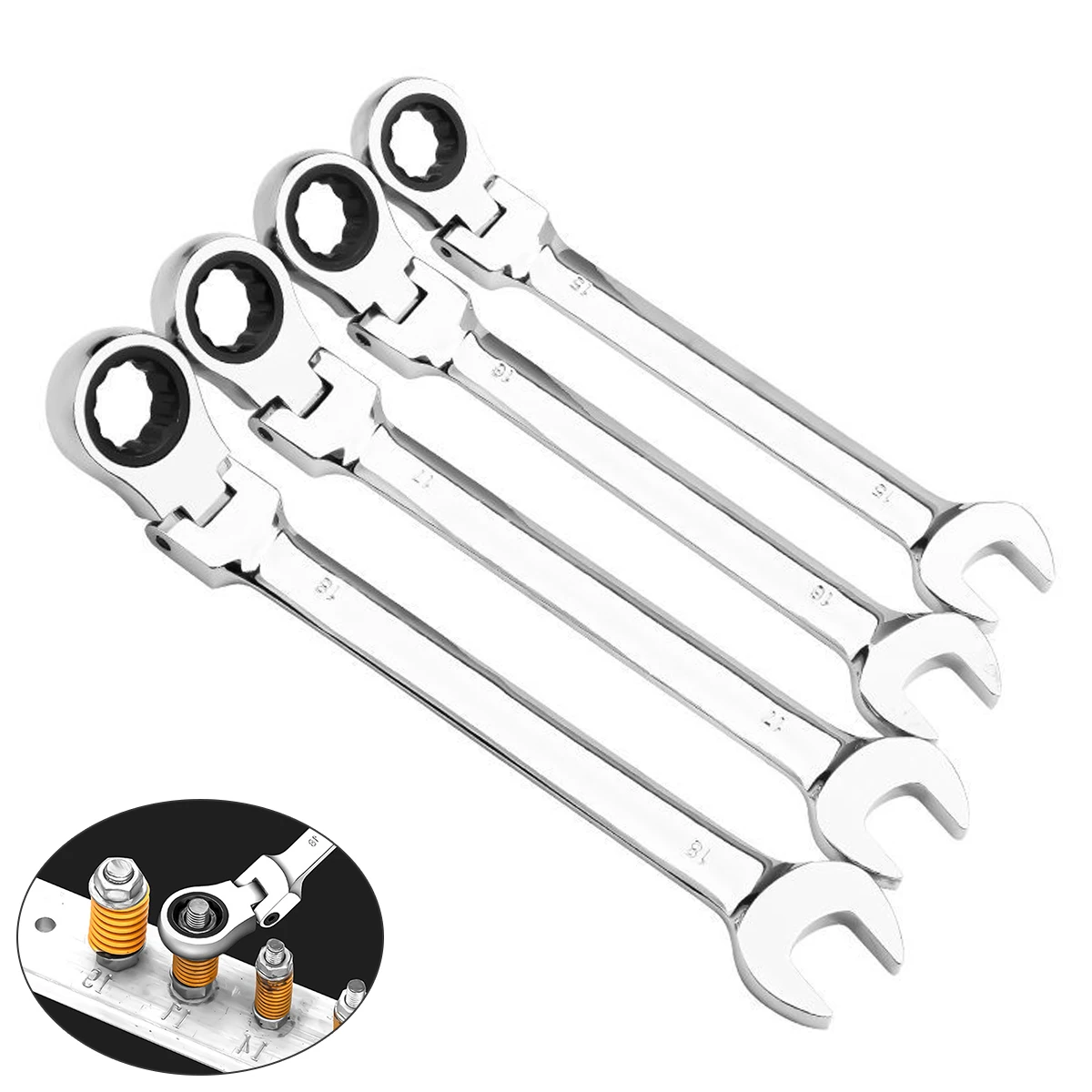 6-24mm Ratchet Wrench Tool Car Repair Tools Hand Spanner Open End And Ring Wrenches Hex Spanner Wrench For Hex Nuts