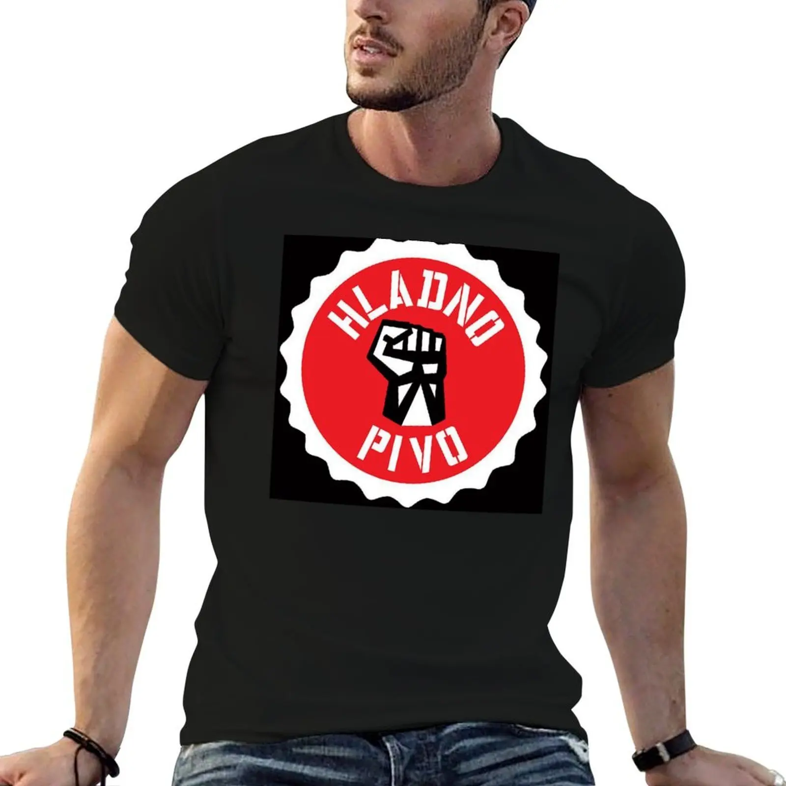 

Hladno Pivo T-Shirt man t shirt heavy cotton funny t shirts man T-Shirt