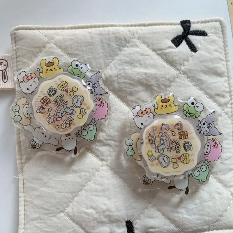 Sanrio Hello Kitty Supporto pieghevole per telefono cellulare Turn Cartoon Supporto retrattile Anime Modello da tavolo Impugnatura per telefono Accessori per telefono