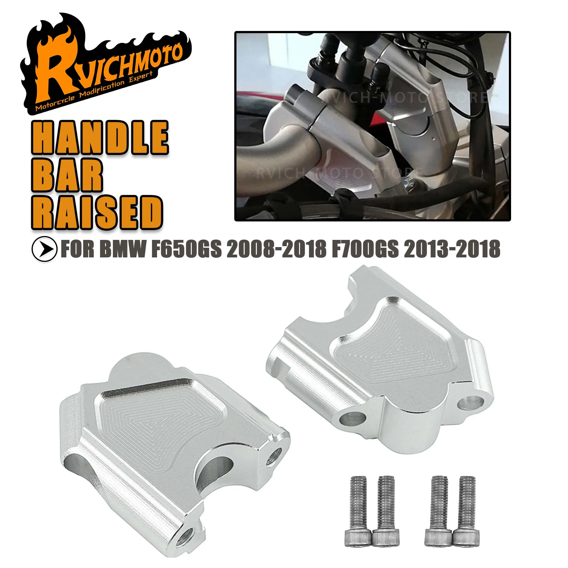 F650 F700 GS Motorrad Lenker Riser Griff Bar Erhöhung Clamp Halterung Erhöht Für BMW F650GS 2008-2018 F700GS 2013-2017 2018