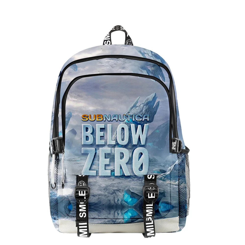 

Trendy Youthful School Bag Unisex Subnautica Below Zero Travel Bags 3D Print Oxford Waterproof Notebook multifunction Backpacks