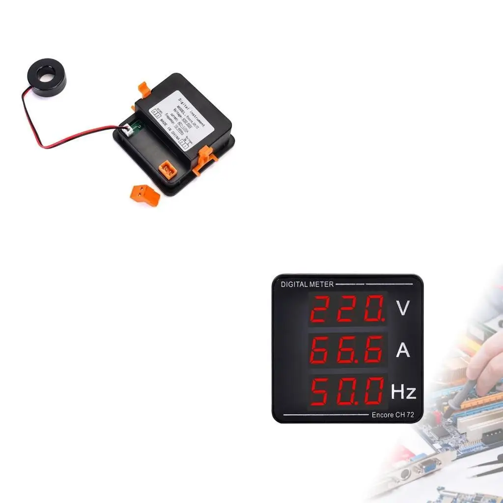 

P82E Цифровой ток тока напряжения панель панели Voltterater Ammeter Led Display