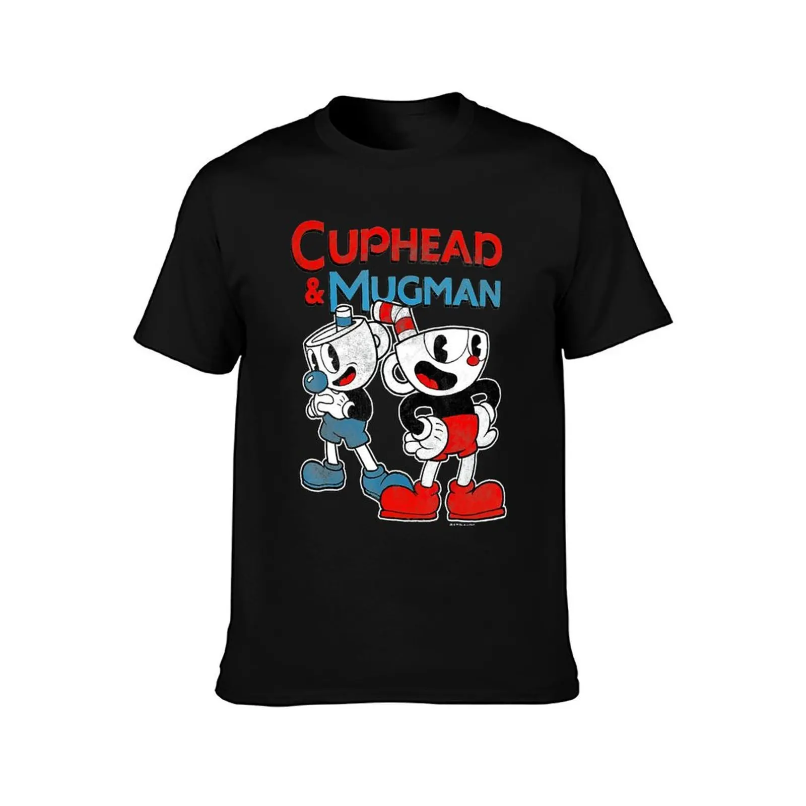 Cuphead & Mugman Dynamic Duo T-Shirt t shirts for man pack cotton T-Shirt