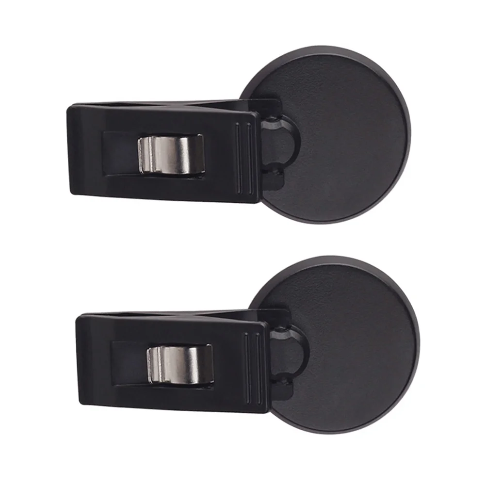 2Pcs Vehicle-mounted Access Control Holder Multi-function Clip Convenient Bill Holder Black ticket folder