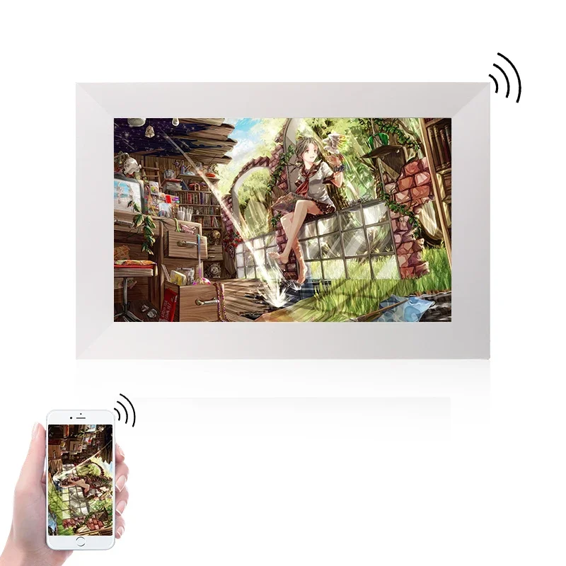 

Wood Digital Picture Frame For Home Usingwin Bulk Good Design Video Lcd Advertising Digital Photoframe 10inch CE Plastic ABS