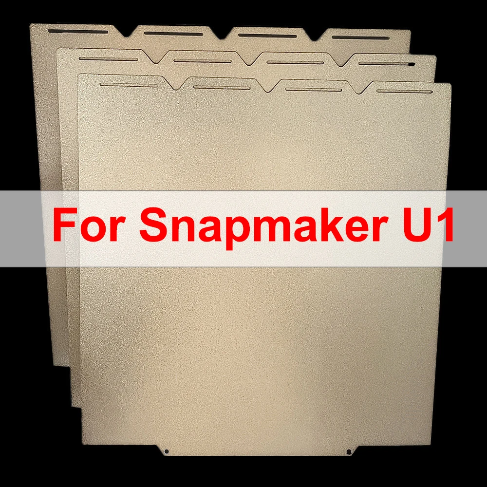 For Snapmaker U1 PEI Build Plate Double Sided Textured PEI Powder Coated Sheet 0.5mm Thickness For Snapmaker U1 3D Printer Parts