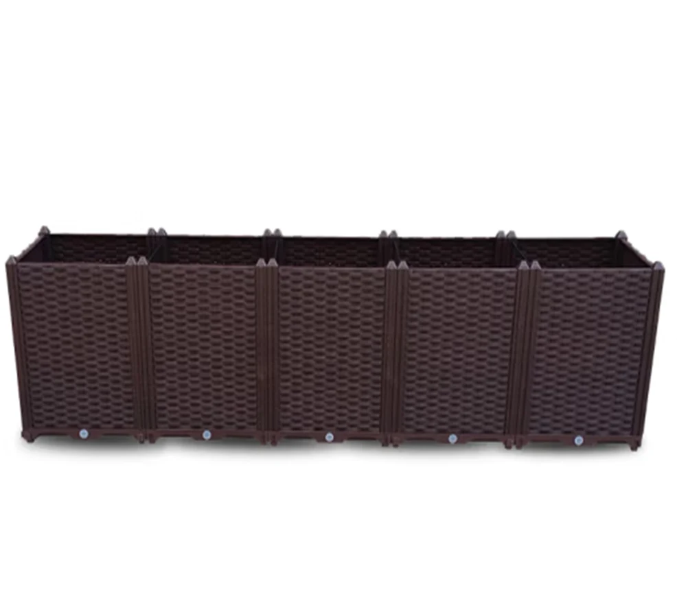 Quality Home Garden Plastic Planting Box Wholesale Vegetables Container Flower Pots & Planters