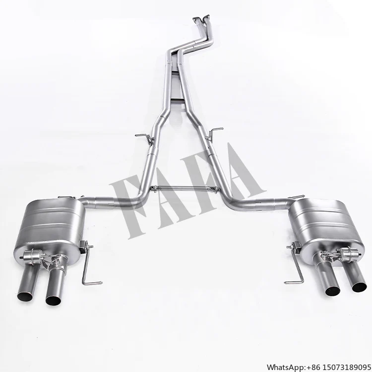 

Высокопроизводительная титановая выхлопная система с электрическим клапаном и глушителем для BMW 5 серии G30 2.0T 3.0T