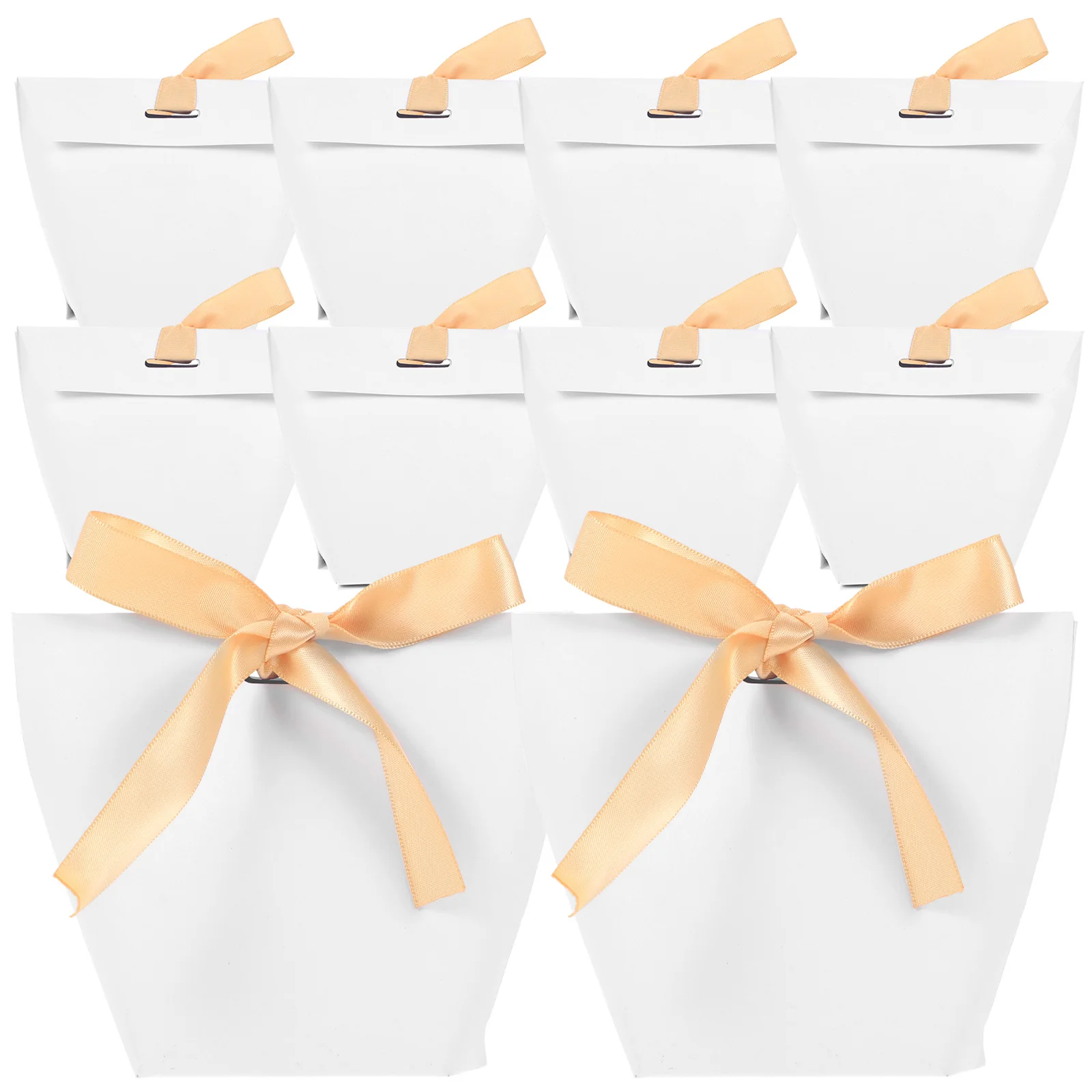 

20pcs Gift Wrapping Bags Birthday Party Packaging Candy Box Favors Paper Present Girls Child White Boxes Premium Material