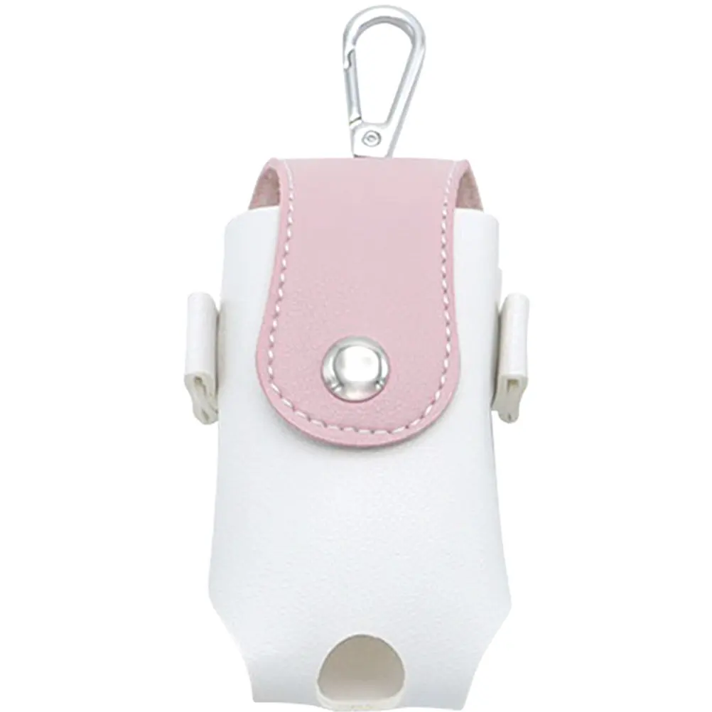 

Golf Ball Bag PU Compact Wear-Resistant Golfing Ball Storage Holder Waist Bag Hanging Portable Reusable Golf Tee Organizer