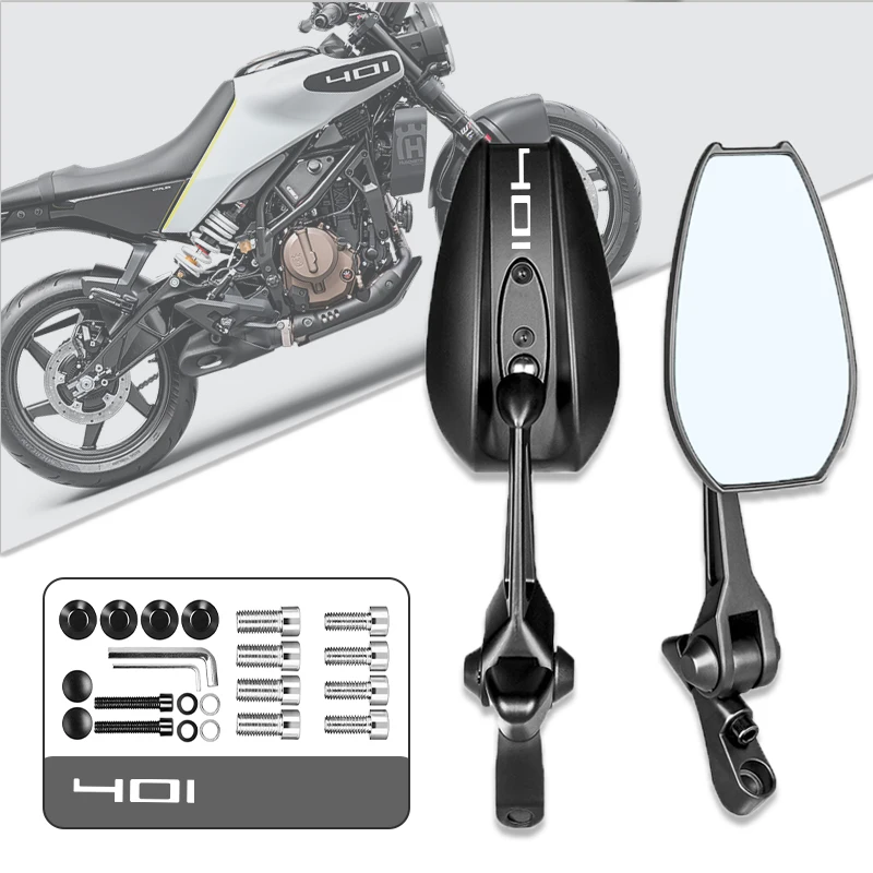 Motorcycle Rearview Mirror Reverse Mirrors Reflective Side Mirror For LOGO Svartpilen 250 701 401 VITPILEN Norden 901