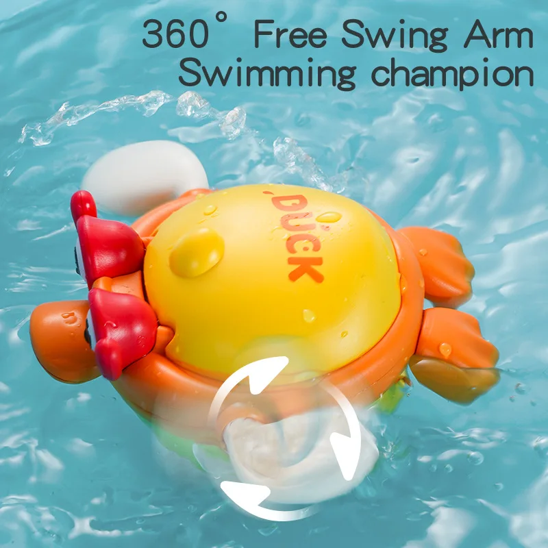 Mainan mandi bebek kuning kecil: mainan air baru untuk anak-anak, cocok untuk anak laki-laki dan perempuan