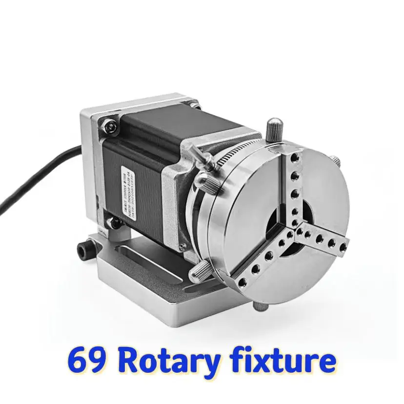 Ultrarayc Rotary Device Diameter 69mm Rotary Expansion Axis + Driver for Fiber Laser Marking Machine & Co2 Engraving Machine