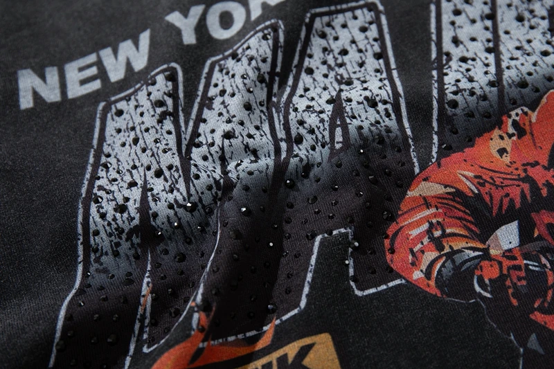 Vintage Washed Fire Print T-Shirts für Herren Y2k Streetwear Lustige Motorsport Dirt Bike Grafik-T-Shirts Sommer Übergroße Unisex-Kleidung – Detail 8