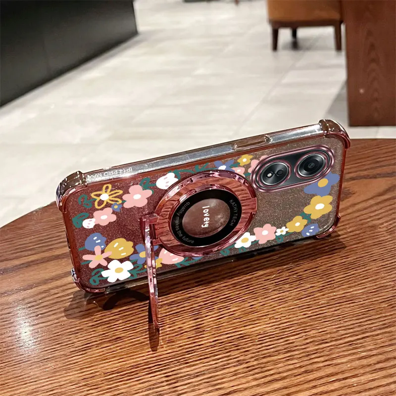 مجوهرات بريق إكليل حامل هاتف الحال بالنسبة ممن لهم A38 A36 A76 A58 A57 A74 A78 A5 A7 2020 A79 A95 A60 A18 A53 A17 A16 4G 5G غطاء