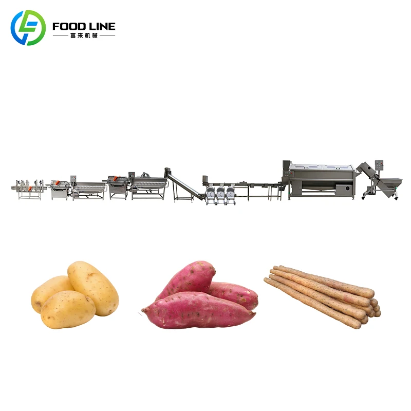 FOODLINE Mini Integrated Potato Chips Production Line Compact Layout Machinery For Medium Sized Bakery Workshop