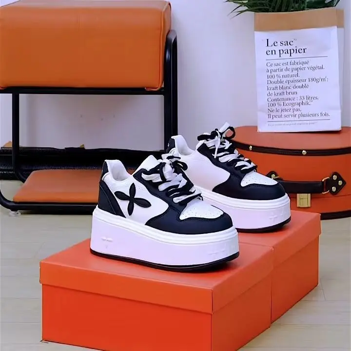 

Женские модные кроссовки на платформе, нескользящая повседневная спортивная обувь на толстой подошве, увеличивающая рост, для женщин, прогулочная обувь Zapatillas Deporte