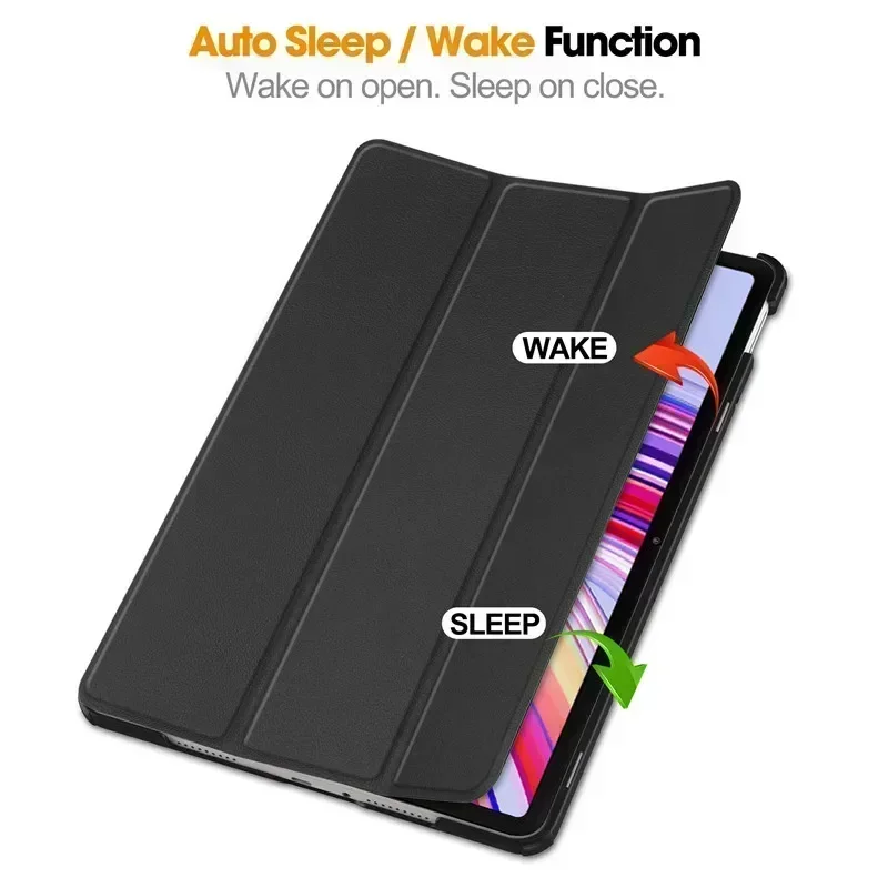 Voor Xiaomi Redmi Pad Pro 2024 Tri-Folding Flip Stand Case Funda voor Rode Mi Pad Pro 12.1 Tablet met Auto Sleep Cover