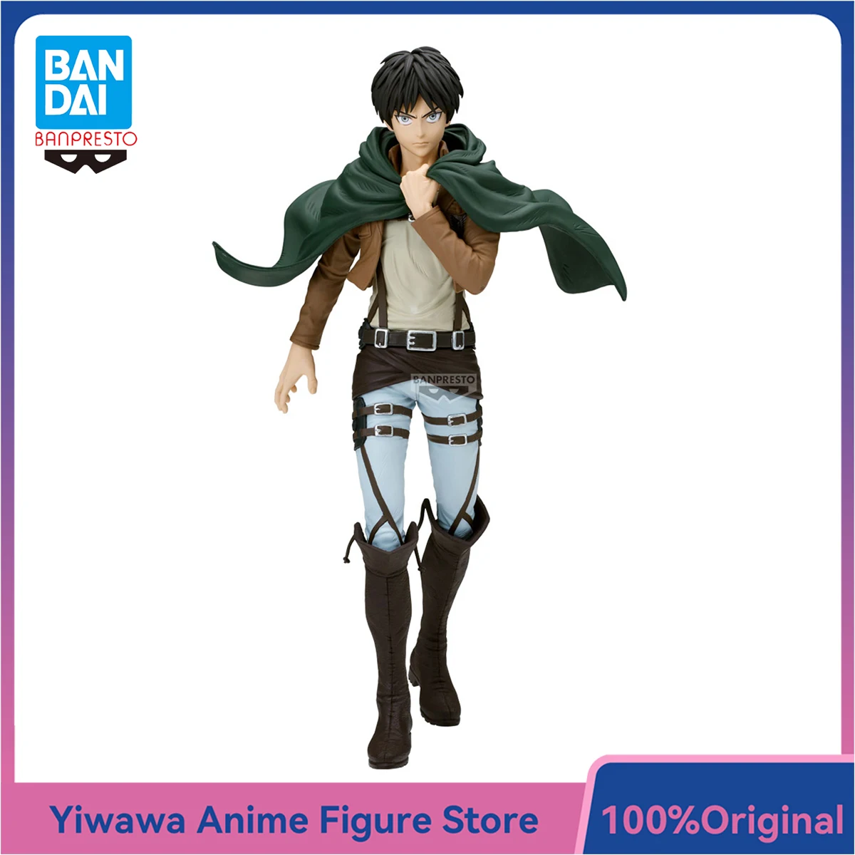

BANDAI Banpresto Attack on Titan Eren Yeager Grandista Series 28cm Anime Figure Collectible Model Toy Ornaments