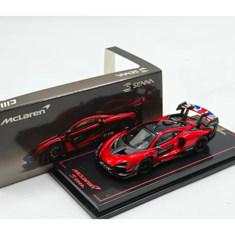 CM Model 1/64 Scale McLaren Senna GTR Alloy Car Model Collection Decoration Toy