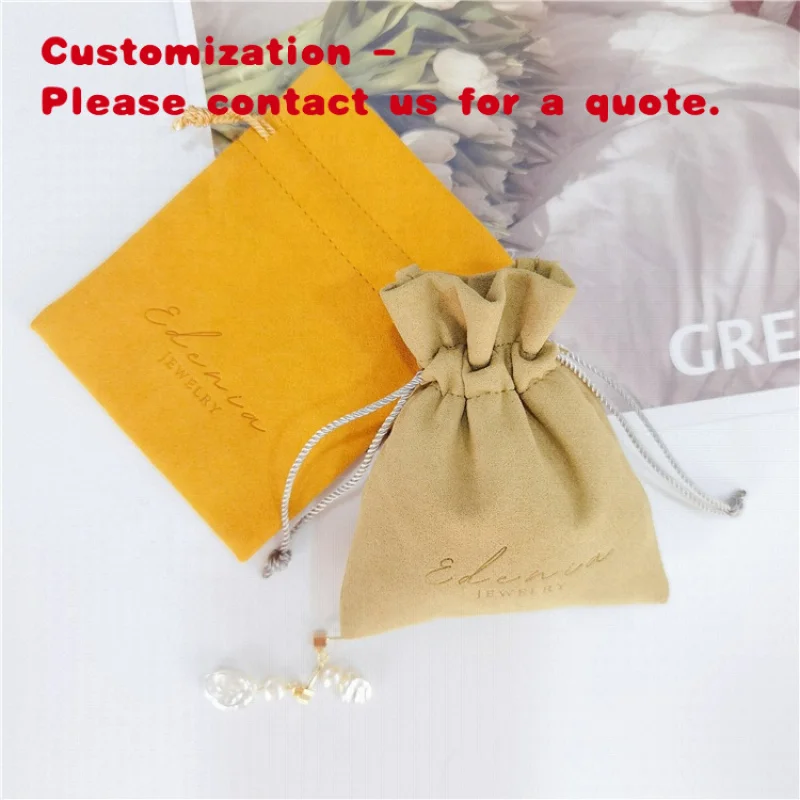 

custom.Chuanghua Microfiber Suede Drawstring Pouches Colorful Cloth Bags Packaging Jewelry