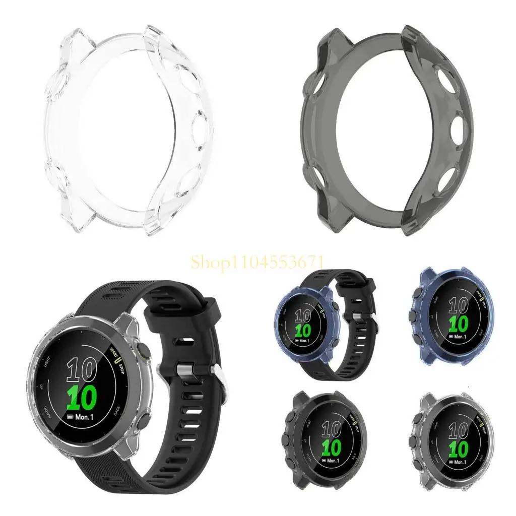 

Best Seller for Forerunner 55 Smartwatch Frame Wear Resistant Protective for Shell Ultra-thin Cover Screen Protector