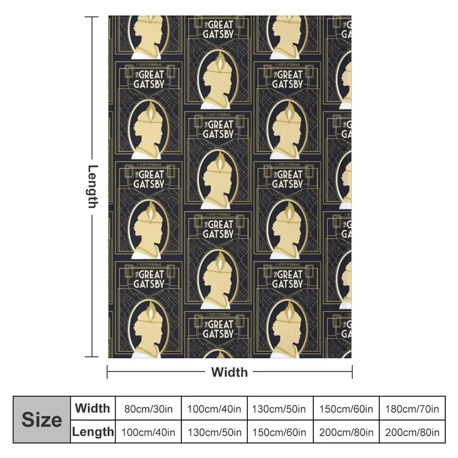 The Great Gatsby - Custom Book Cover Throw Blanket Blankets For Baby Cute Large Blankets