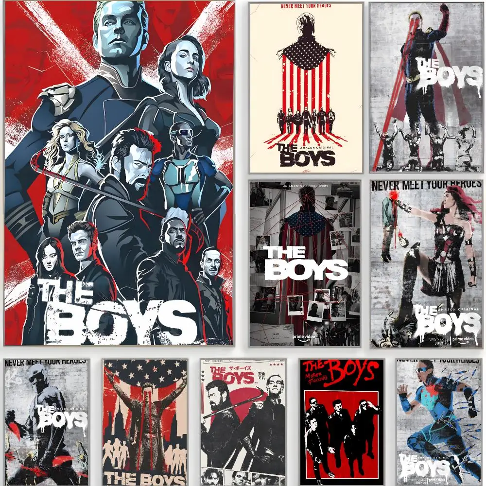 superhero series The Boys Poster Classic Wall Art  Home Decor  Peel and Stick Unframed
