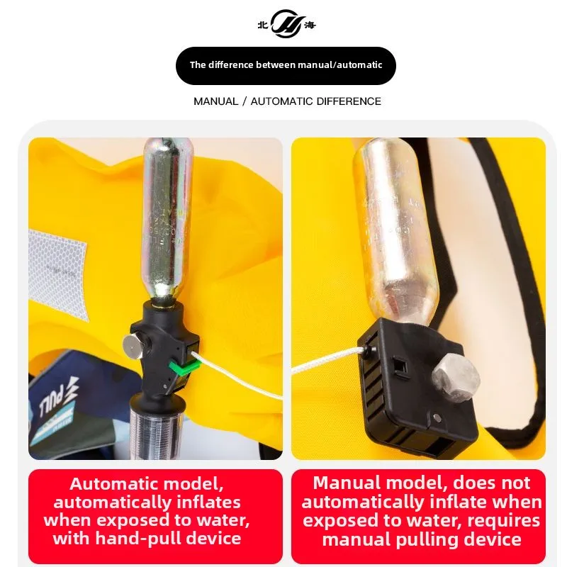 الكبار الصيد المنقذة للحياة حزام الخصر سترة نجاة السلامة المهنية التلقائي نفخ المنقذة للحياة المحمولة السباحة الطفو
